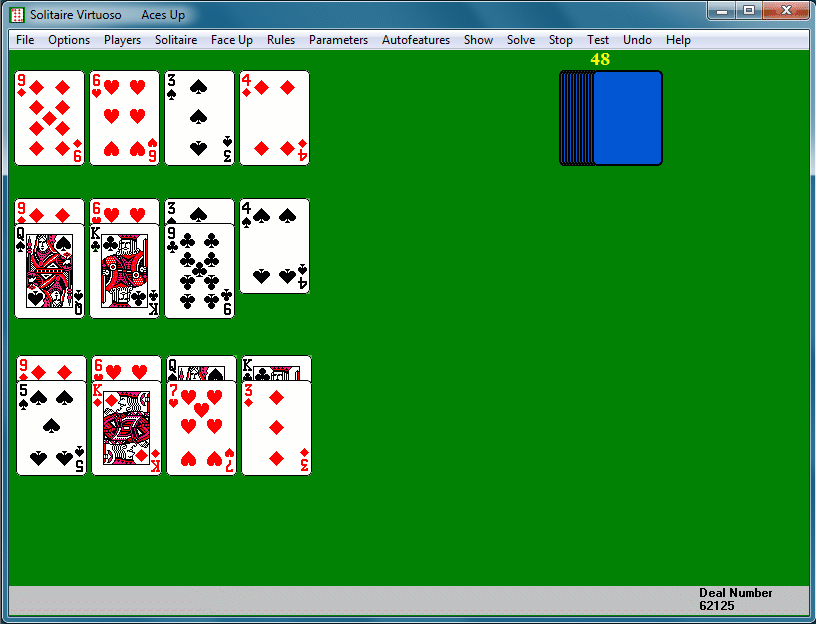 Solitaire / Play Aces Up Solitaire